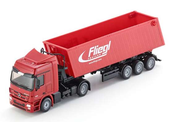 Red SIKU 1:50 Kids 3537 Diecast Mercedes Benz Dump Truck Toy