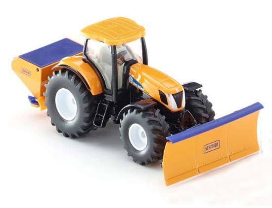 1:50 Yellow SIKU 2940 Diecast New Holland Tractor Snow Plow Toy