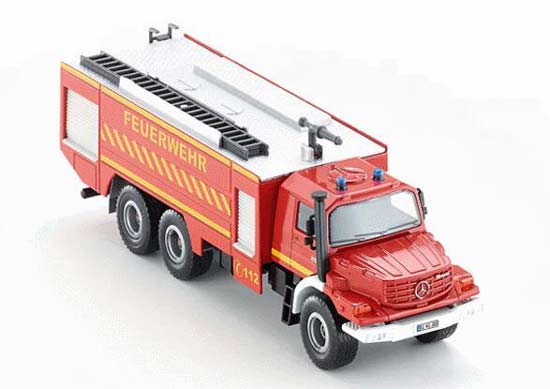 Red 1:50 Scale SIKU 2109 Diecast Mercedes Benz Fire Truck Toy