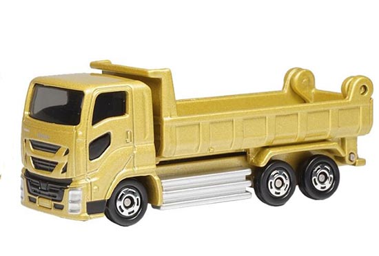 Kids Tomica NO.101 Golden Diecast Isuzu Giga Dump Truck Toy