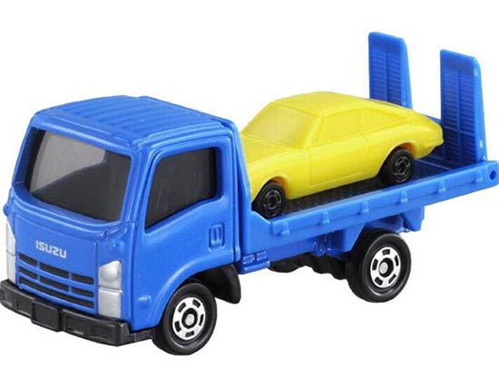 Kids Tomica NO.60 Diecast Isuzu ELF Car Transport Truck Toy