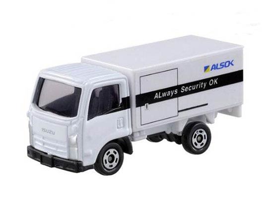 White Kids Tomica NO.34 Diecast Isuzu Cash Transport Truck Toy