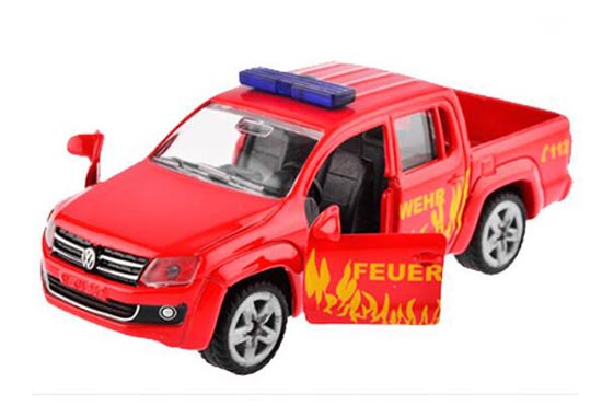 Red Kids Fire Engine SIKU 1467 Diecast VW Pickup Truck Toy