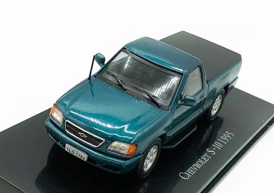 1:43 Scale Blue Diecast Chevrolet S-10 1995 Pickup Truck Model