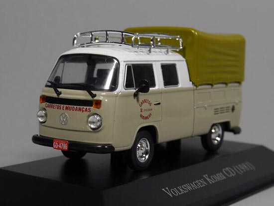 1:43 Scale Diecast Volkswagen Kombi CD 1981 Pickup Truck Model