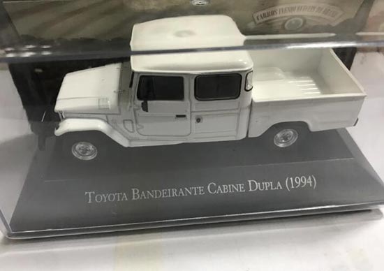 1:43 Diecast Toyota Bandeirante Cabine Dupla Pickup Truck Model