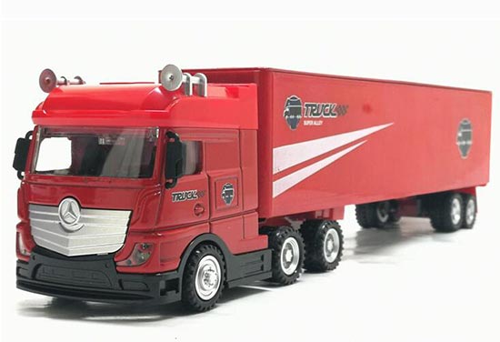 Red / Blue 1:42 Scale Kids Diecast Semi Truck Toy