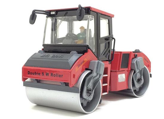 Kids 1:50 Red / Green / Yellow Diecast Tandem Road Roller Toy