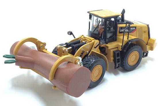 Kids 1:50 Scale Yellow Diecast Log Truck Toy
