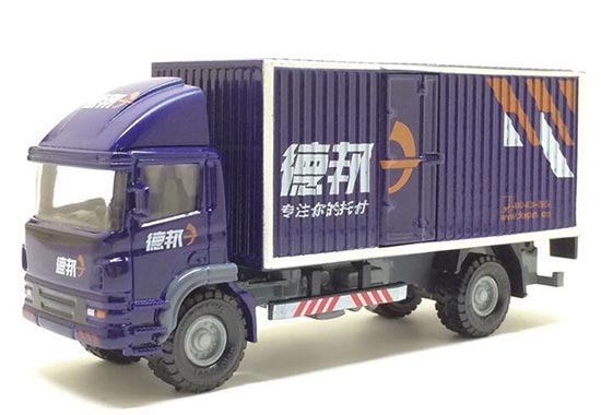1:60 Scale Kids Blue Debon Logistics Diecast Box Truck Toy
