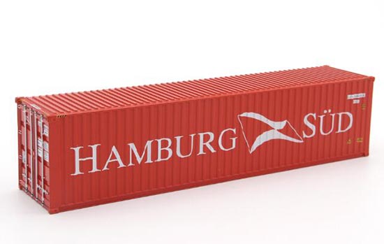 Red 1:50 Scale HAMBURG SUD Diecast Container Model