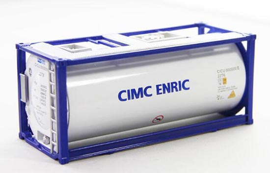 White 1:50 Scale CIMC ENRIC Diecast Oil Tank Model
