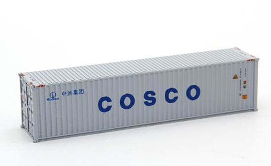 White 1:87 Scale COSCO ABS Container Model
