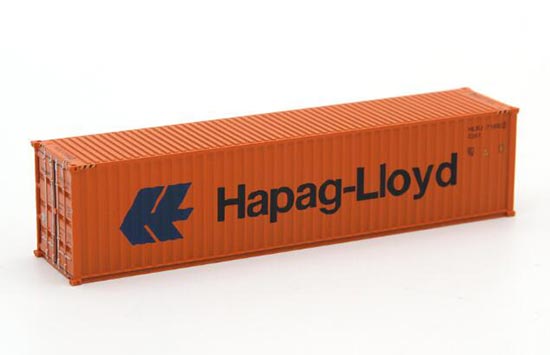 Orange 1:87 Scale Hapag Lloyd ABS Container Model