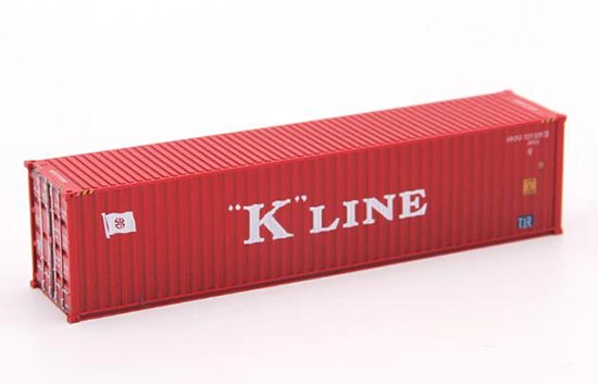 Red 1:87 Scale K-Line ABS Container Model