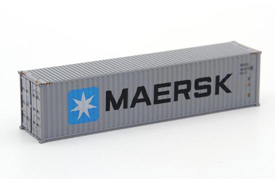 Silver 1:87 Scale MAERSK ABS Container Model