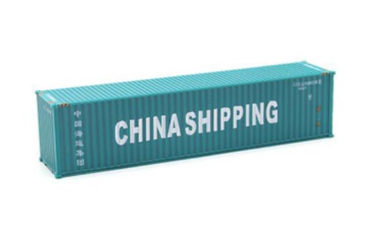 Green 1:87 Scale China Shipping ABS Container Model