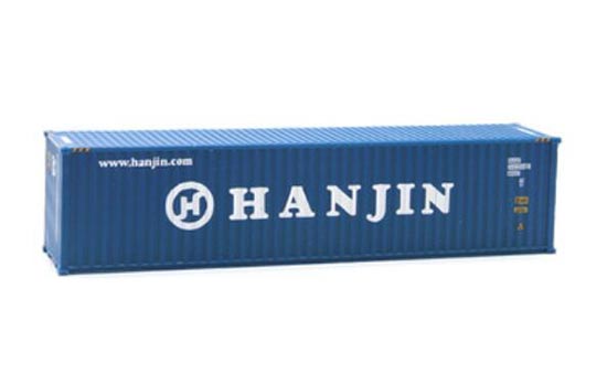 Blue 1:87 Scale HANJIN ABS Container Model