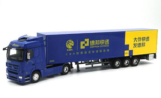 Blue 1:50 Scale Deppon Express Diecast Semi Truck Model