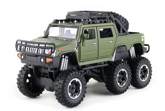 Red /Black /Green /Yellow Diecast Hummer SUT Pickup Truck Toy