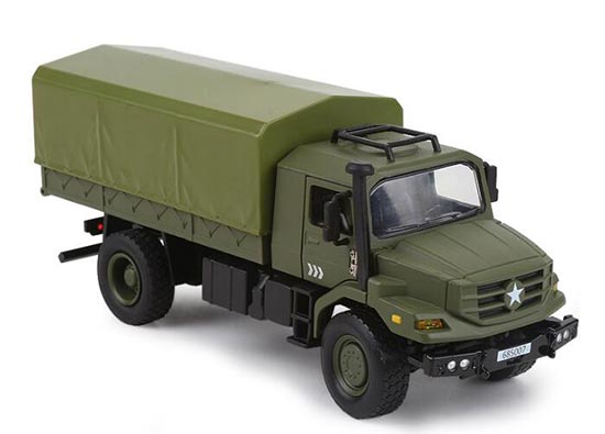 Kids 1:36 Scale Army Green Diecast Army Truck Toy