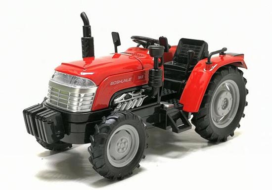 Red / Green Pull-Back Function Kids 1:32 Diecast Tractor Toy