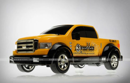 Kids 1:12 Scale Yellow / Red Full Functions R/C Pickup Truck Toy