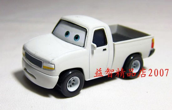Mini Scale White Mattel Cars Pickup Truck Toy