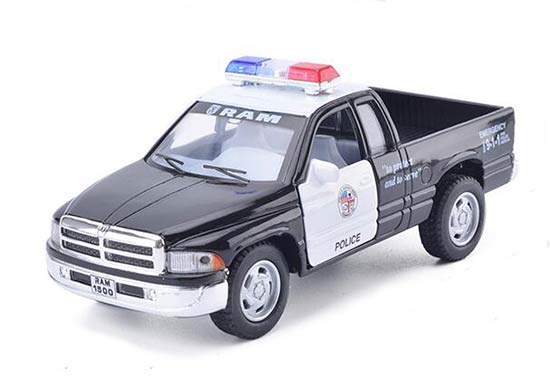 1:32 Scale Black Police Diecast Dodge RAM 1500 Pickup Truck Toy