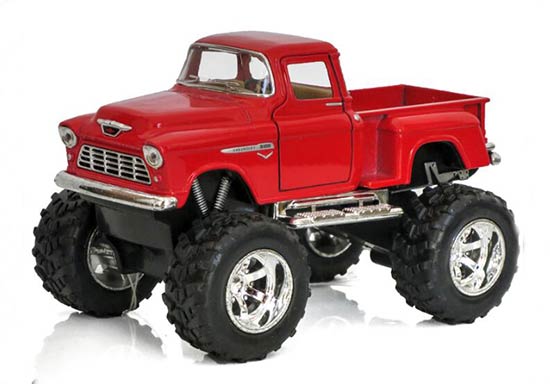 Red / White / Blue / Orange Big Tires Chevrolet Pickup Truck Toy