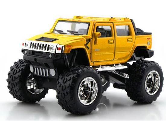 Red /Yellow /Blue /Black Big Wheels Diecast Hummer Pickup Toy