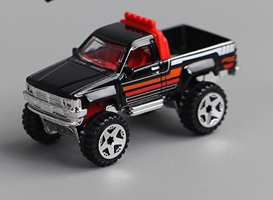 Kids Black Mini HotWheels 1987 Diecast Toyota Pickup Truck Toy