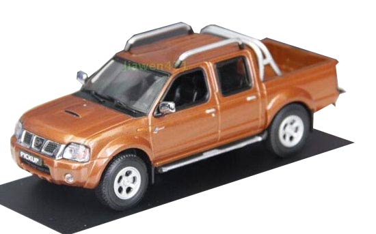 Brown 1:43 Scale Diecast Nissan Pickup Navarra Model
