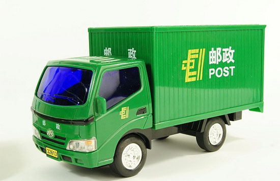 Kids Green China Post Plastic Box Truck Toy