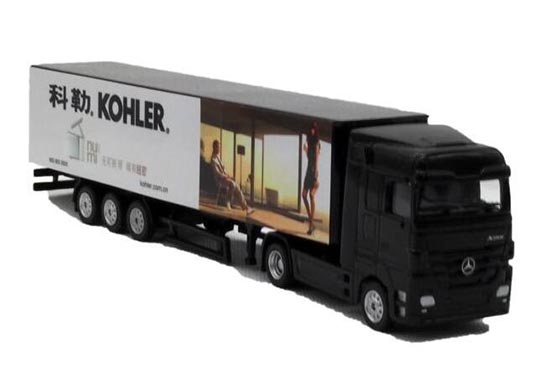 Black 1:87 Scale Kohler AD Mercedes-Benz Diecast Container Truck