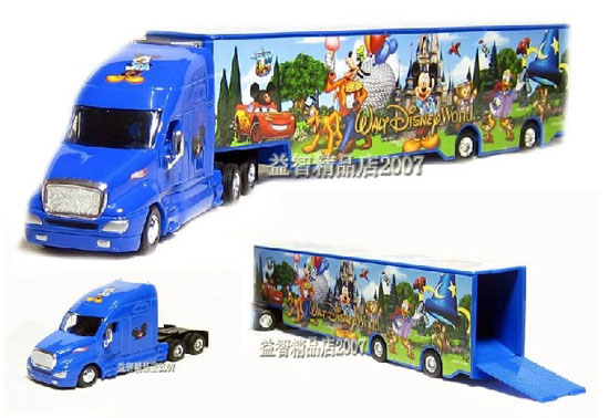 Blue Kids 1:55 Scale Cars Diecast Container Truck Toy