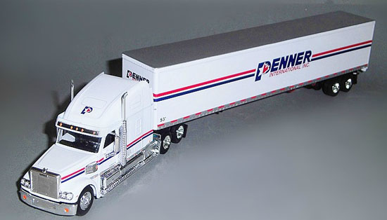 1:64 Scale White Limited Brand Diecast Container Truck Model