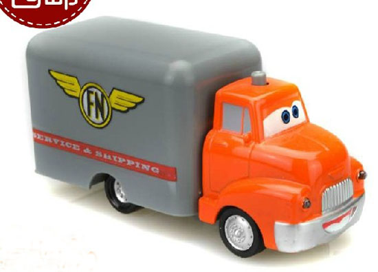 Kids Orange Pull-Back Function FN Diecast Box Truck Toy