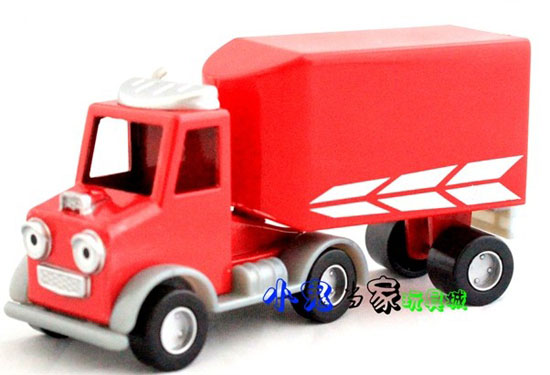 Small Size Red Bob The Builder Diecast Container Truck Toy