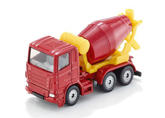 Red Mini Scale SIKU U0813 Diecast Concrete Mixer Truck Toy