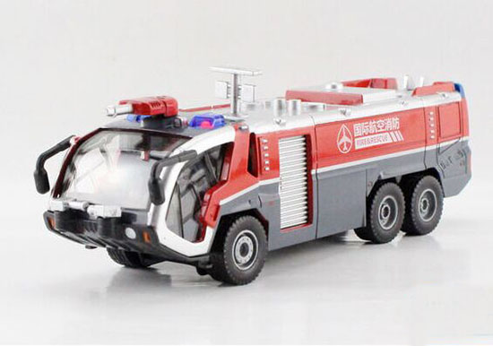 Red / White 1:50 Scale Kids Diecast Fire Truck Toy