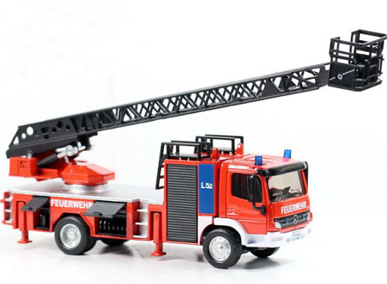 Kids 1:50 Scale Red Scaling Ladder SIKU 2106 Fire Truck Toy