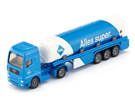 Blue-White 1:87 Scale Kids SIKU 1626 MAN Oil Tank Truck Toy
