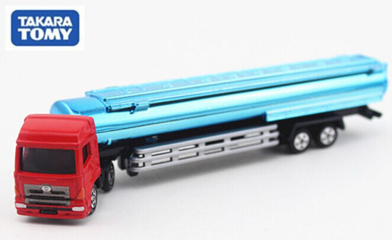 Blue / Red Mini Scale Kids Tomica Diecast Oil Tank Truck Toy